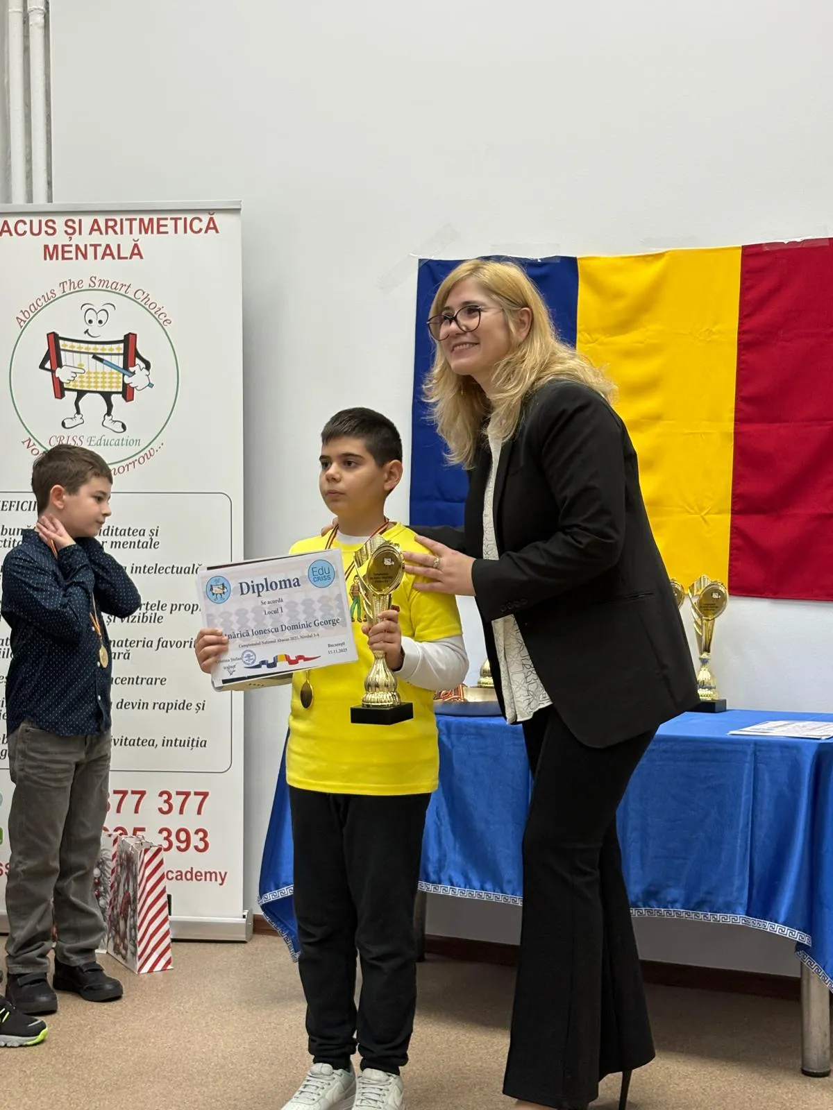 Copil premiat cu diplomă la Campionatul Național